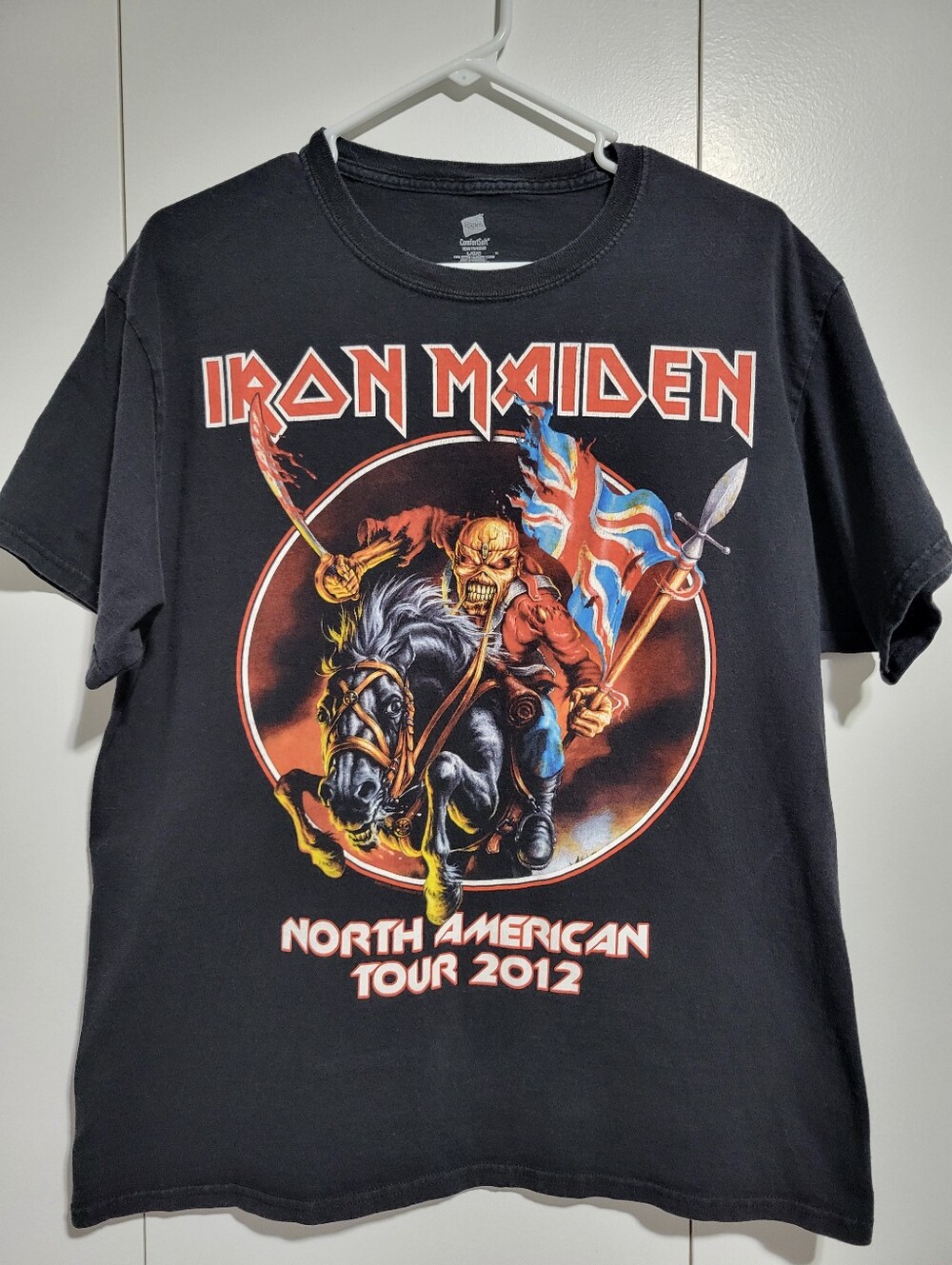 Iron Maiden North American Tour T Shirt - Size Large